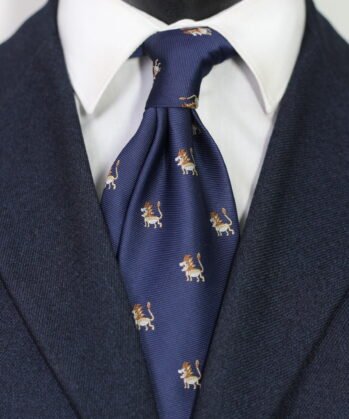Lion Jaquard Neck Tie