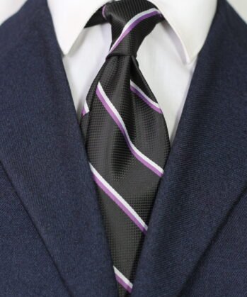 Stripe Jaquard Neck Tie
