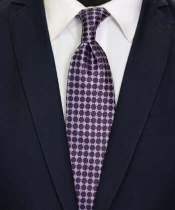 Geometric Jaquard Neck Tie