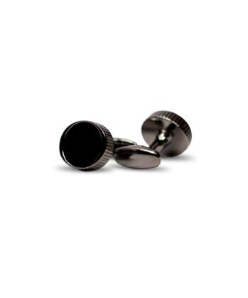 Black Cufflinks Oval