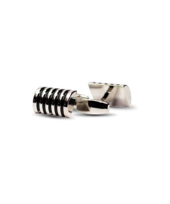 Silver Cufflinks Stripe