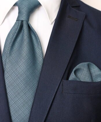 Plain Tencel Neck Tie With Hanky