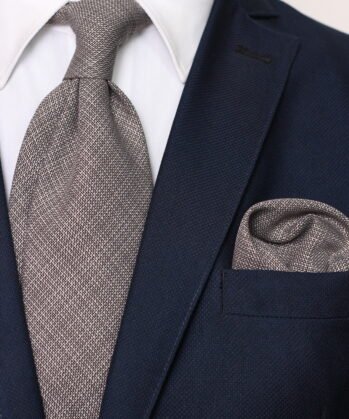 Plain Tencel Neck Tie With Hanky
