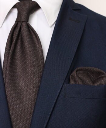 Plain Tencel Neck Tie With Hanky