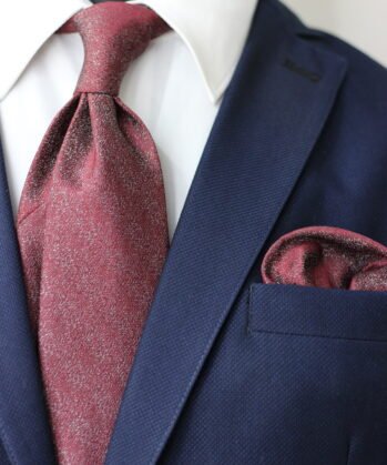 Scattered Jaquard Neck Tie With Hanky