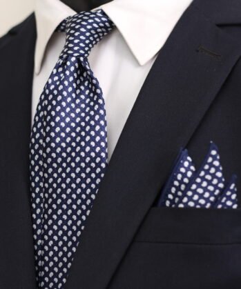 Paisley Jaquard Neck Tie With Hanky