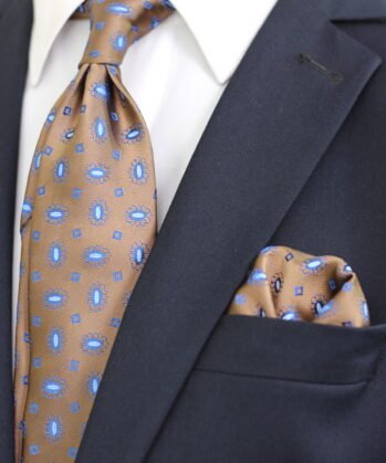 Paisley Jaquard Neck Tie With Hanky