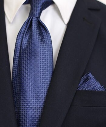 Scattered Jaquard Neck Tie With Hanky