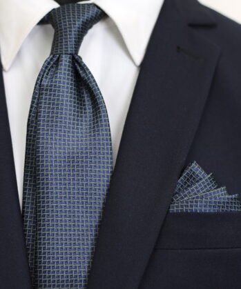 Scattered Jaquard Neck Tie With Hanky